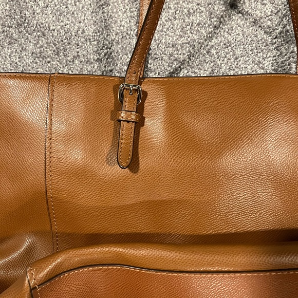 Coach Tan Leather Tote Purse - Excellent Condition! - Picture 6 of 6